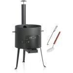 Four kazan ø 39, 5 cm chaudron à goulasch avec écumoire et tisonnier four d'extérieur - bbq - toro Four kazan ø 39, 5 cm chaudron à goulasch avec écumoire et tisonnier four d'extérieur - bbq - toro
