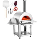 Four a pizza a double combustible vevor pour utilisation en exterieur, four a pizza portable de 22 pouces, ...
