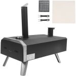 Four  pizza extrieur 12 pouces en acier inoxydable - four  bois et granuls portable pour jardin - ...