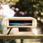 Four  pizza au gaz avec rotation manuelle - effesto - noir