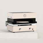 Four  pizza pour plancha gaz crative 2 feux