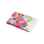 Douceur d'intrieur - fouta fleurs tropicales ? 90x180 cm - 90x180cm - rose