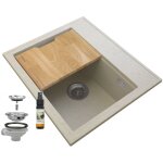 Granitan - foxal beige granit �vier siphon chrome