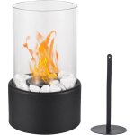 Foyer de table, foyer de table, bol � feu de table avec pierres blanches, foyer portable, mini chemin�e ...