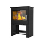 Supra - fr9016150b - po�le � bois - vision horizontale - fonte - noir - b�cher int� odelyabucher