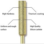 Fraises d'aff�tage de tron�onneuse en diamant, lime en pierre � rev�tement en titane pour aff�teuse de ...