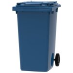 Ese - france conteneur poubelle  dchets 2 roues - 240l - robuste et conomique - 100% recycl - bleu ...