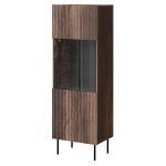 Bestmobilier - franco - vitrine - effet bois - 183 cm Bestmobilier - franco - vitrine - effet bois - 183 cm