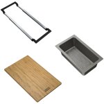 Franke all in set d'accessoires universel planche à découper bambou 32x20 + panier égouttoir pvc noir ... Franke all in set d'accessoires universel planche à découper bambou 32x20 + panier égouttoir pvc noir ...