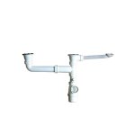 Bonde avec tubulure pour vier 2 cuves d70 avec prise mle franke 265915