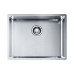 Franke - box - vier en inox bxx 210 / 110 - 54, 580 x 450 mm, siphon 127. 0395. 015
