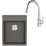 Franke - colonnes - set de cuisine g252?k, évier en fragranit mrg 610 - 37 rtl, pierre grise + robinet ... Franke - colonnes - set de cuisine g252?k, évier en fragranit mrg 610 - 37 rtl, pierre grise + robinet ...