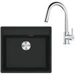 Franke - colonnes - set de cuisine g254m?, vier en fragranit mrg 610 - 52 rtl + robinet fs 3229. 031, ...