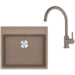 Franke - colonnes - set de cuisine g274ka, vier en fragranit mrg 610 - 52 rtl + robinet fn 6018. 424, ...