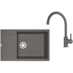 Franke - colonnes - set de cuisine g277?k, évier en fragranit mrg 611 - 78 + robinet fn 6018. 084, gris ... Franke - colonnes - set de cuisine g277?k, évier en fragranit mrg 611 - 78 + robinet fn 6018. 084, gris ...