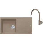 Franke - colonnes - set de cuisine g280ka, vier en fragranit bfg 611 et robinetterie fc 6018. 424, cachemire ...