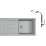 Franke - colonnes - set de cuisine t117?, évier en tectonite s2d 611 - 100 et robinet fp 3230. 031, gris ... Franke - colonnes - set de cuisine t117?, évier en tectonite s2d 611 - 100 et robinet fp 3230. 031, gris ...