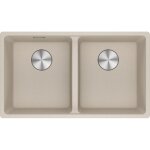 Franke - cuve maris fragranit mrg 120 - 35 - 35 - caf crme - manuel - 753 x 433 x 200 mm (sous - meuble ...