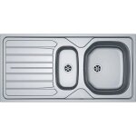 Jamais utilise] vier de cuisine inox  encastrer franke ren651 rversible 2 cuves 1 gouttoir 1000x500mm ...