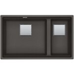 Franke - evier kubus 2. 0 fragranit + kng120 - gris ardoise - vidage : manuel