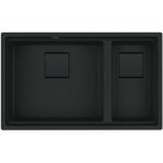 Franke - kubus 2 - Évier en fragranit kng 120 / 2, 76x46 cm, noir mat 125. 0718. 492 Franke - kubus 2 - Évier en fragranit kng 120 / 2, 76x46 cm, noir mat 125. 0718. 492