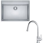 Franke - pack cuve maris en inox 730 x 510 x 180 mm + mitigeur lina j douchette Franke - pack cuve maris en inox 730 x 510 x 180 mm + mitigeur lina j douchette