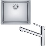 Franke - pack cuve marisc xl inox 540 x 440 x 180 mm + mitigeur orbit douchette Franke - pack cuve marisc xl inox 540 x 440 x 180 mm + mitigeur orbit douchette