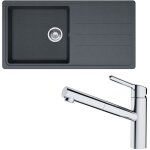 Franke - pack vier opale tectonite graphite 970 x 500 x 190 mm + mitigeur orbit douchette