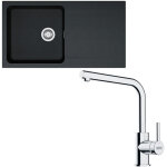 Franke - pack �vier orion tectonite carbone 940 x 510 x 174 mm + mitigeur lina l