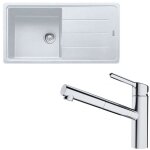 Franke - pack évier xl antea fragranit blanc artic 970 x 500 x 200 mm + mitigeur orbit douchette Franke - pack évier xl antea fragranit blanc artic 970 x 500 x 200 mm + mitigeur orbit douchette