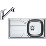 Franke - set de cuisine n101, �vier en inox fln 611 - 78 lb et mitigeur fc 9547. 031, chrome 101. 0731. ...
