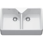 Franke - vier de cuisine en c�ramique belfast bfk 720 - 36 - 36 blanc - 793 x 489 mm - sous - meuble ...