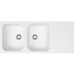 Franke - vier kite fradeko - kite 621 - blanc - 1160 x 500 x 210 mm - sous - meuble 80 cm - vidage manuel ...