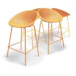 Frankystar - rio - lot de 4 tabourets de bar en pp style moderne pour intérieur design jaune Frankystar - rio - lot de 4 tabourets de bar en pp style moderne pour intérieur design jaune