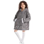 Plaid  capuche enfant plaid pull couverture canap polaire avec manche garons filles avec poches portables ...
