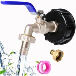 Freosen - robinet cuve 1000l s60x6 ibc cuve ibc tuyau robinet jardin raccord cuve 1000 litres avec ensemble ...