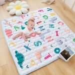 Freosen - tapis de jeu bb antidrapant 150 x 180 cm tapis parc rampant bb tapis pliable tapis eveil ...