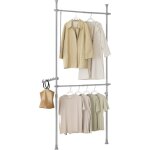 Frg109 - hg tlescope garde - robe systme herkule, 2 barres portant de vtement largeur (62 - 113cm) ...
