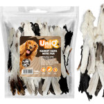 Friandise pour chien oreilles de lapin avec fourrure uniq pets 300 g