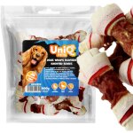 Friandises pour chien os attach� avec peau de b?uf et canard uniq pets 500g