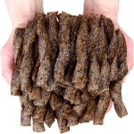 Friandise pour chien, snack twisted strips au b?uf woof&miau 500g
