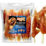Friandise moelleuse pour chien filet de poitrine de poulet sur bâtonnet uniq 500 g Friandise moelleuse pour chien filet de poitrine de poulet sur bâtonnet uniq 500 g