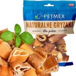 Friandises naturelles � m�cher pour chien petmex chips de peau de porc 100 g