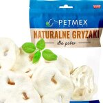 Friandises naturelles  mcher pour chiens petmex nez de porc blanc sch 100 g