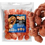 Friandise, snack pour chiens moelleux n?uds d'agneau cubes uniq 500g