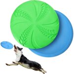 Frisbees pour chiens, 2 frisbees interactifs pour chiens, disque volant en caoutchouc pour le sport, ...