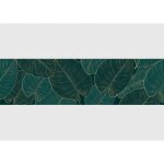 Frise auto - collante feuille verte fonce