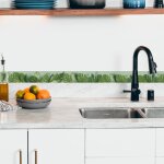 Frise dcorative adhsive, amazonia, motif feuilles tropicals vertes, 5 cm x 300 cm