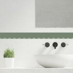 Frise d�corative adh�sive, feston vert, vert olive, 9 cm x 300 cm