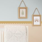 Frise d�corative adh�sive, festonn�e moutarde, jaune moutarde, feston, 9 cm x 300 cm